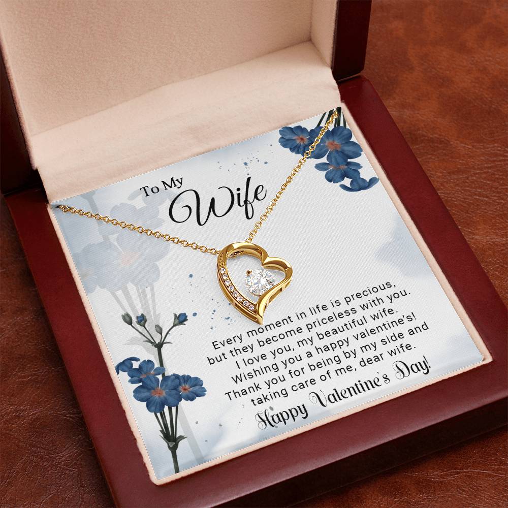 To My Wife - Best Gift For Valentine - Forever Love Necklace