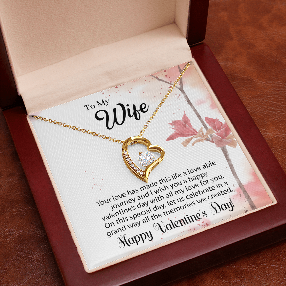 To My Wife - Best Gift For Valentine - Forever Love Necklace