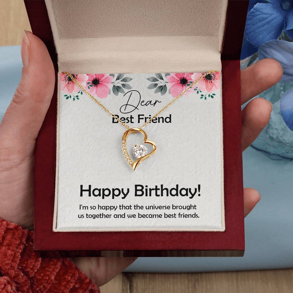 Amazing Birthday Gift for Best Friend,  Forever Love Necklace Gift For Best Friend