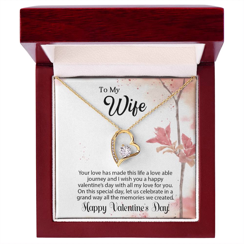 To My Wife - Best Gift For Valentine - Forever Love Necklace