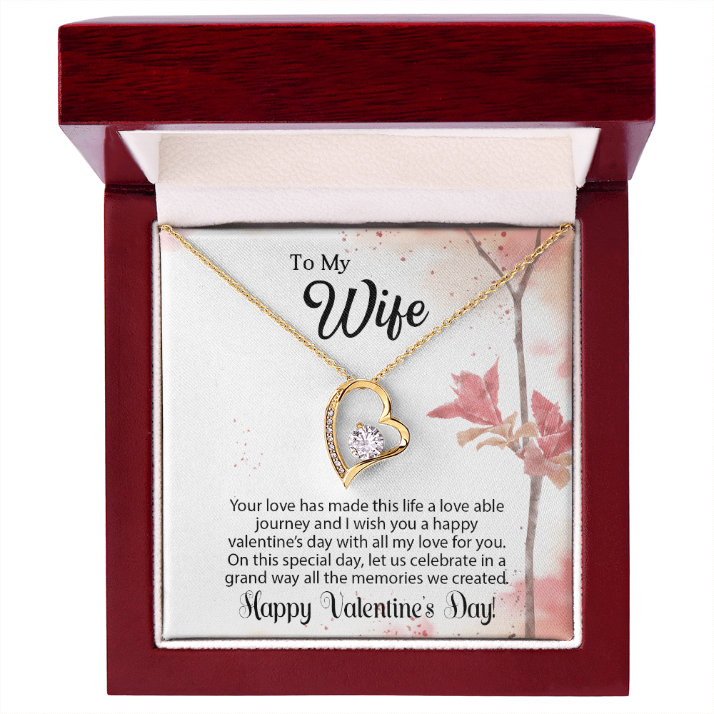 To My Wife - Best Gift For Valentine - Forever Love Necklace