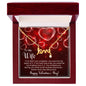 To My Wife - Best Gift For Valentine - Scripted Love Necklace