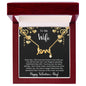 To My Wife - Best Gift For Valentine - Scripted Love Necklace