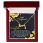 To My Girlfriend - Best Gift For Valentine - Scripted Love Necklace