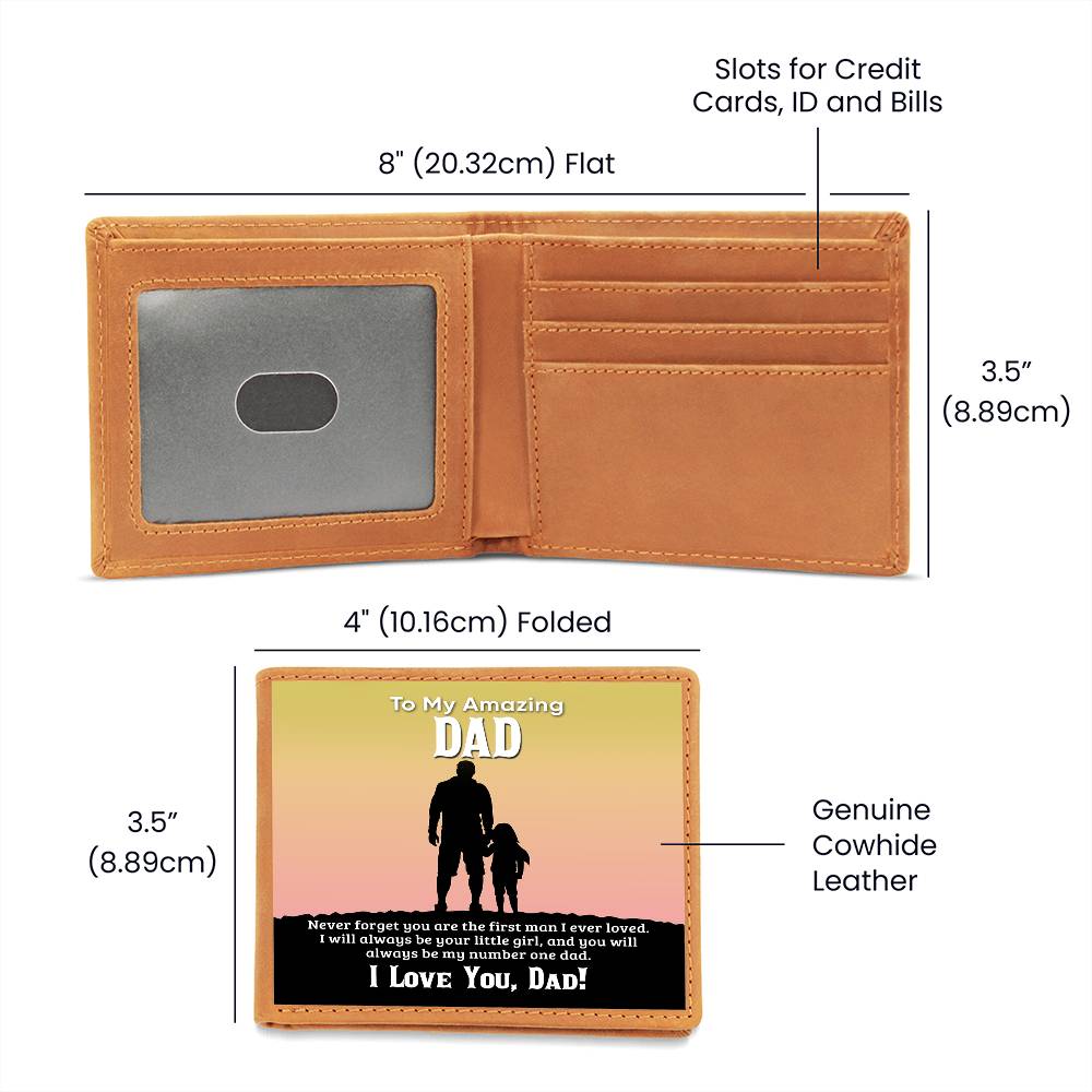 Father's Day Special Gift - Happy Father's Day - Leather Wallet