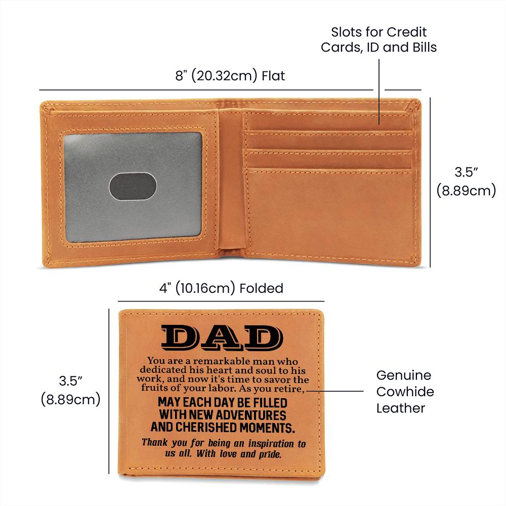 Father's Day Special Gift - Happy Father's Day - Leather Wallet