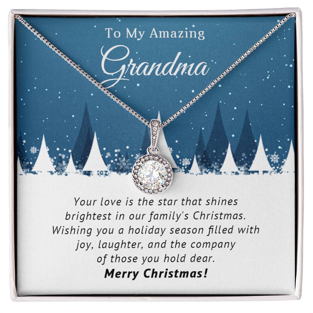 Grandma - Filled with Joy - Christmas Gift - Eternal Hope Necklace