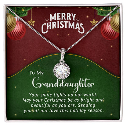 Granddaughter - Smile - Christmas gift - Eternal Hope Necklace