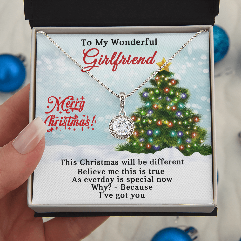 To My Wonderful Girlfriend - Christmas Gift - Eternal Hope Necklace