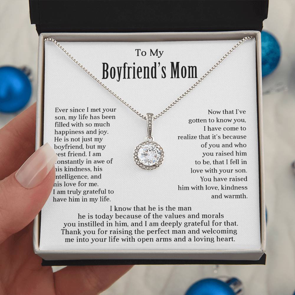 TO MY BOYFRIEND'S MOM - HAPPY MOTHER'S DAY - ETERNAL HOPE NECKLACE