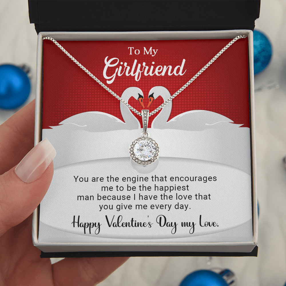 To My Girlfriend - You are the engine - Best Gift For Valentine - Eternal Hope Necklace