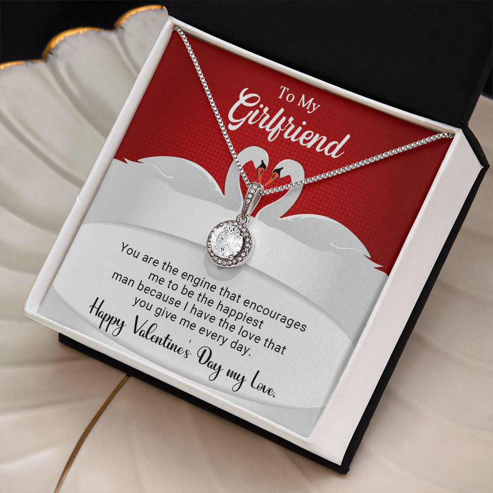 To My Girlfriend - You are the engine - Best Gift For Valentine - Eternal Hope Necklace