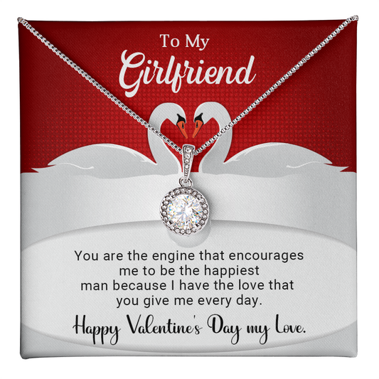 To My Girlfriend - You are the engine - Best Gift For Valentine - Eternal Hope Necklace
