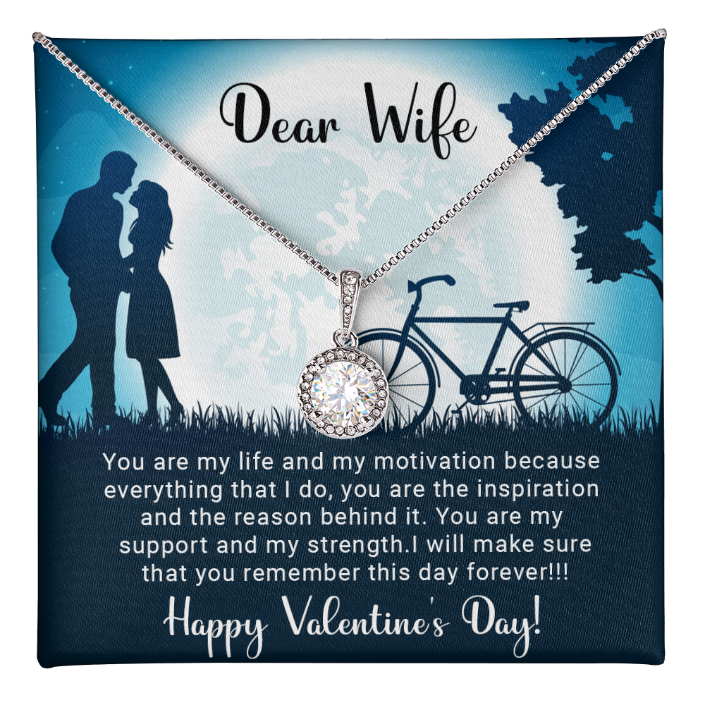 Dear Wife - You are my support - Best Gift For Valentine - Eternal Hope Necklace