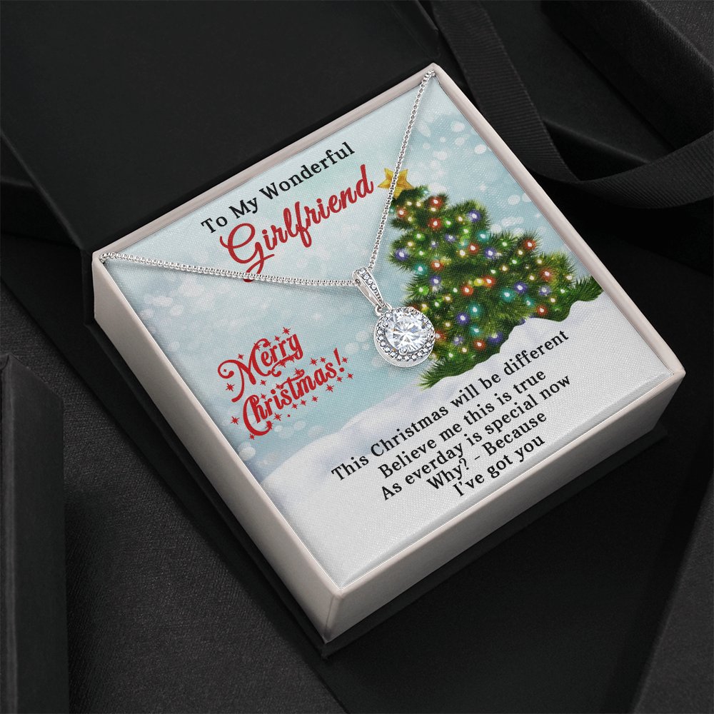 To My Wonderful Girlfriend - Christmas Gift - Eternal Hope Necklace
