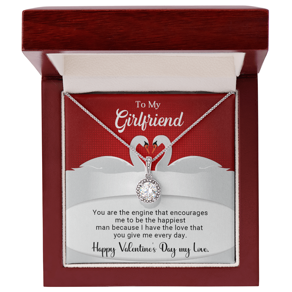 To My Girlfriend - You are the engine - Best Gift For Valentine - Eternal Hope Necklace
