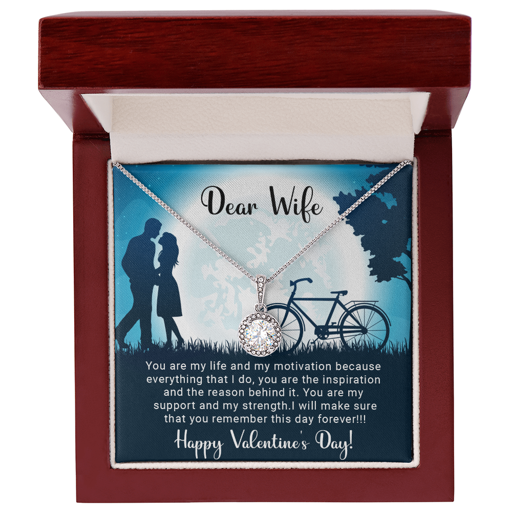 Dear Wife - You are my support - Best Gift For Valentine - Eternal Hope Necklace