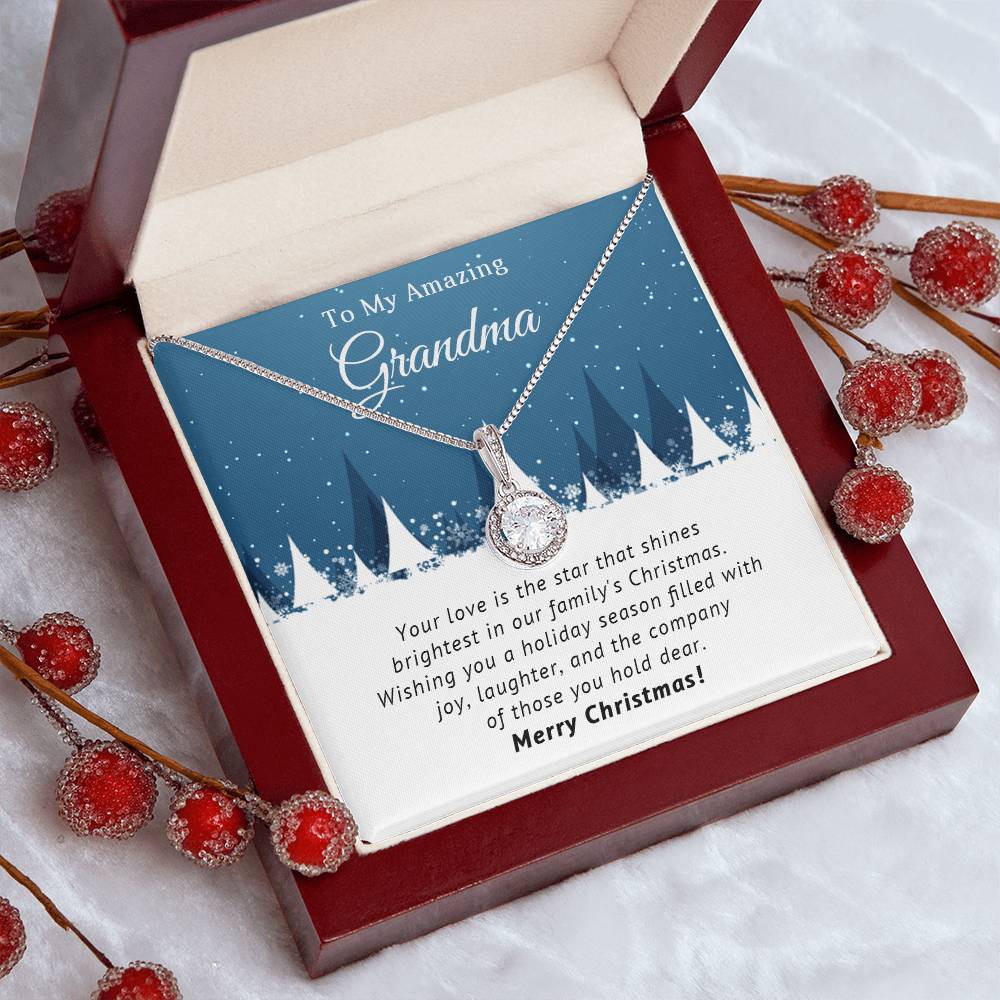 Grandma - Filled with Joy - Christmas Gift - Eternal Hope Necklace