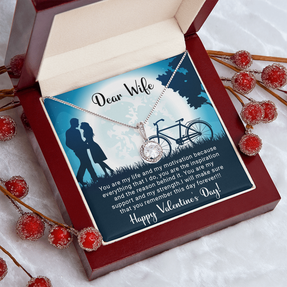 Dear Wife - You are my support - Best Gift For Valentine - Eternal Hope Necklace