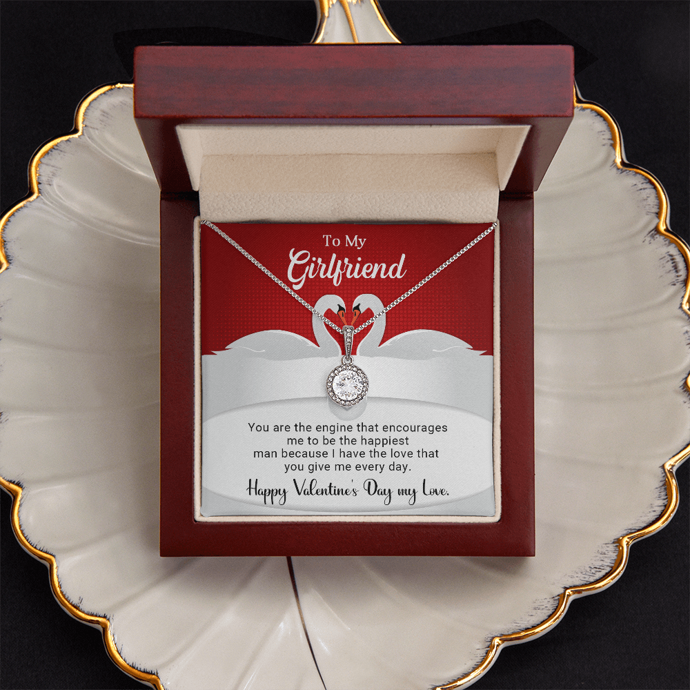 To My Girlfriend - You are the engine - Best Gift For Valentine - Eternal Hope Necklace