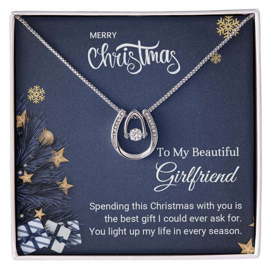 Girlfriend - Light up my life - Christmas gift - Lucky In Love Necklace