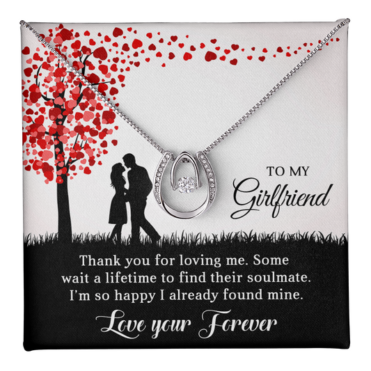 To My Girlfriend - Best Gift For Valentine - Lucky In Love Necklace