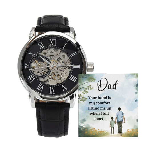 Father's Day Special Gift - Happy Father's Day - Men's Openwork Watch