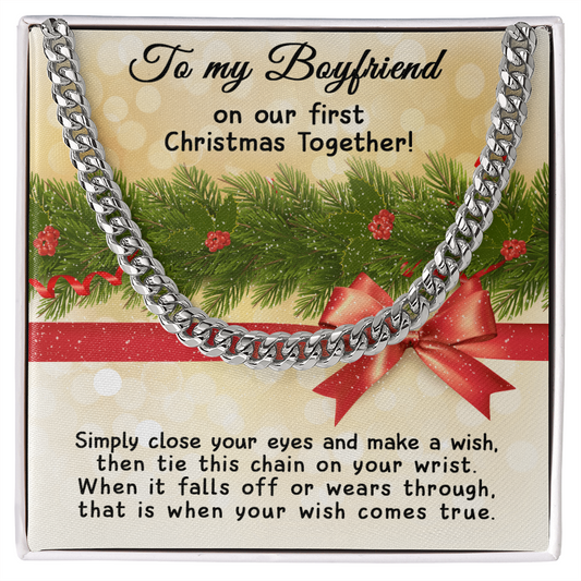 To My Boyfriend - Christmas Gift - Cuban Link Chain