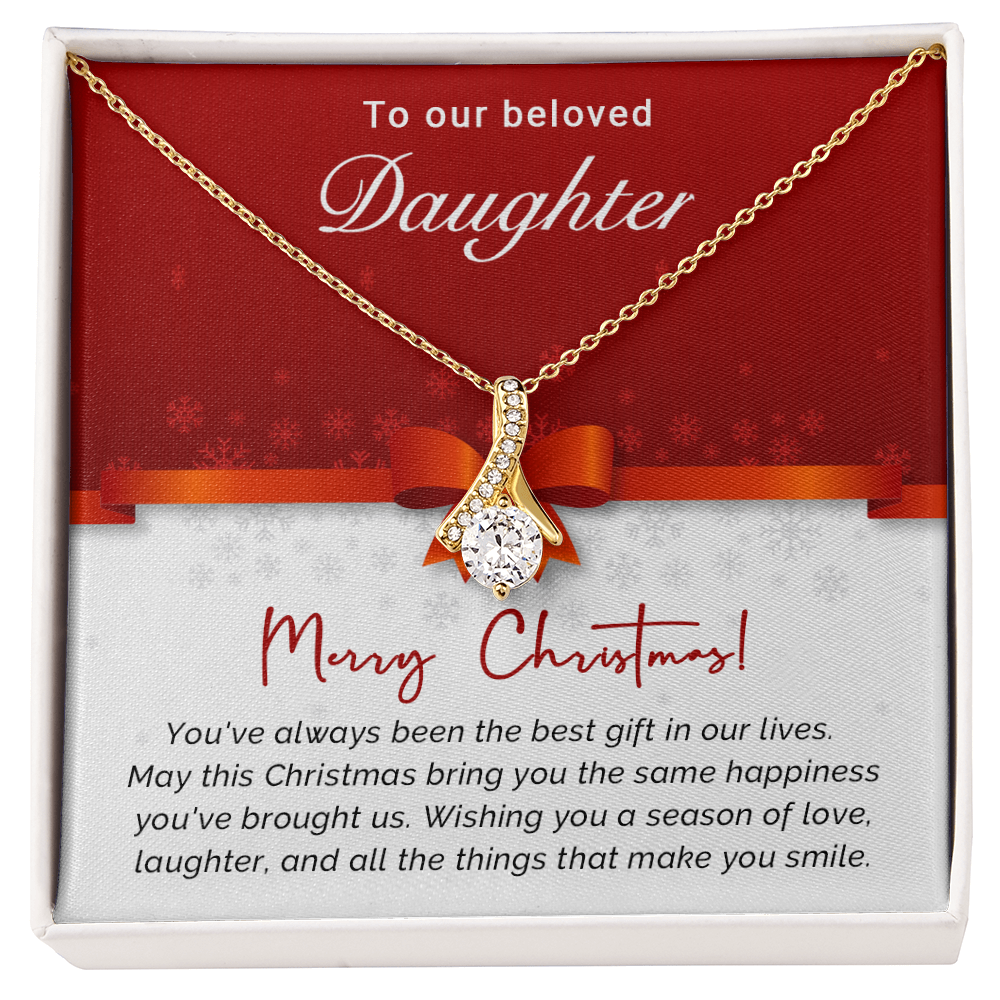 To Our Beloved Daughter - Best - Christmas Gift - Alluring Beauty Necklace