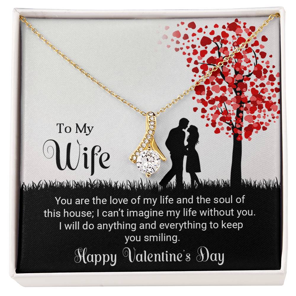 To My Wife - Best Gift For Valentine - Alluring Beauty Necklace