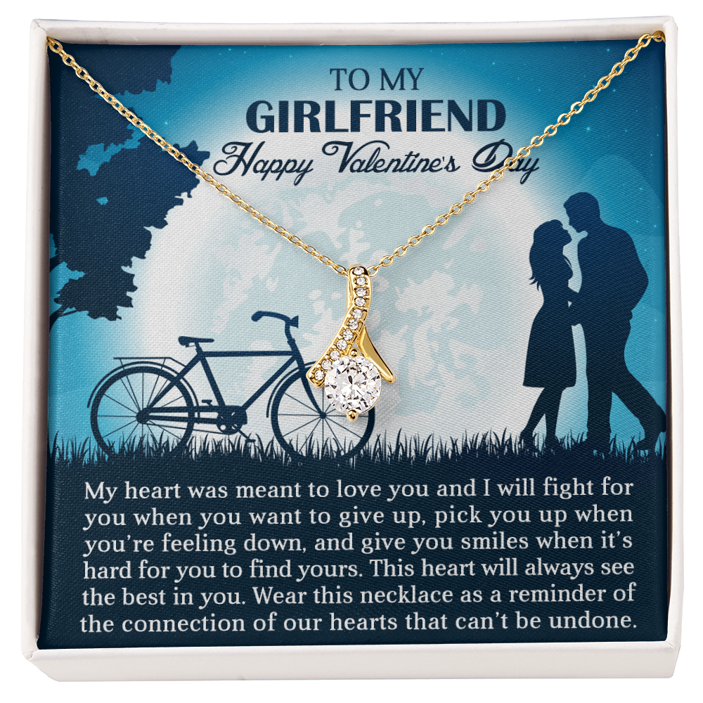 To My Girlfriend - My heart - Best Gift For Valentine - Alluring Beauty Necklace