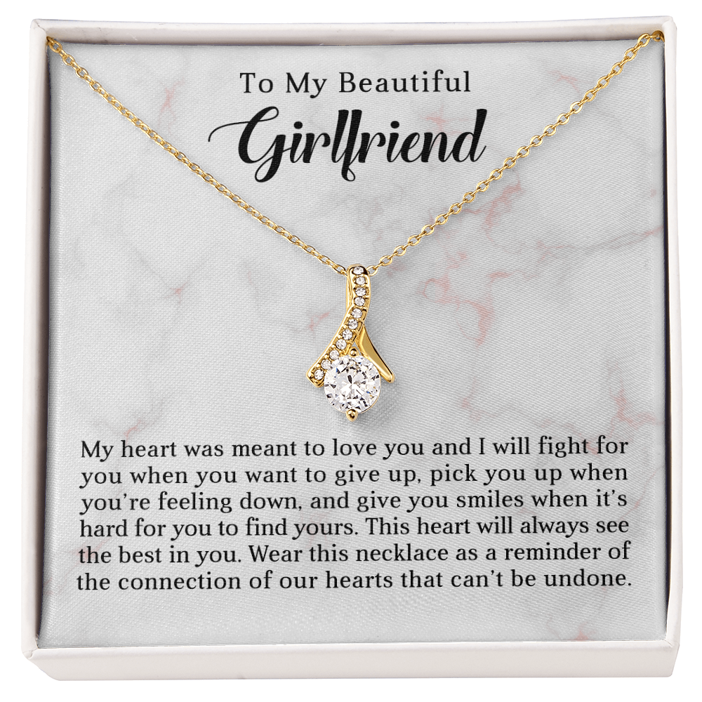 To My Beautiful Girlfriend - Best Gift For Valentine - Alluring Beauty Necklace