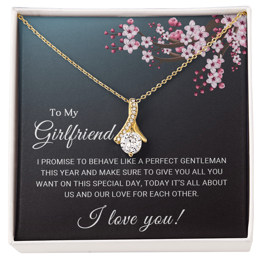 To My Girlfriend - I love you - Best Gift For Valentine - Alluring Beauty Necklace