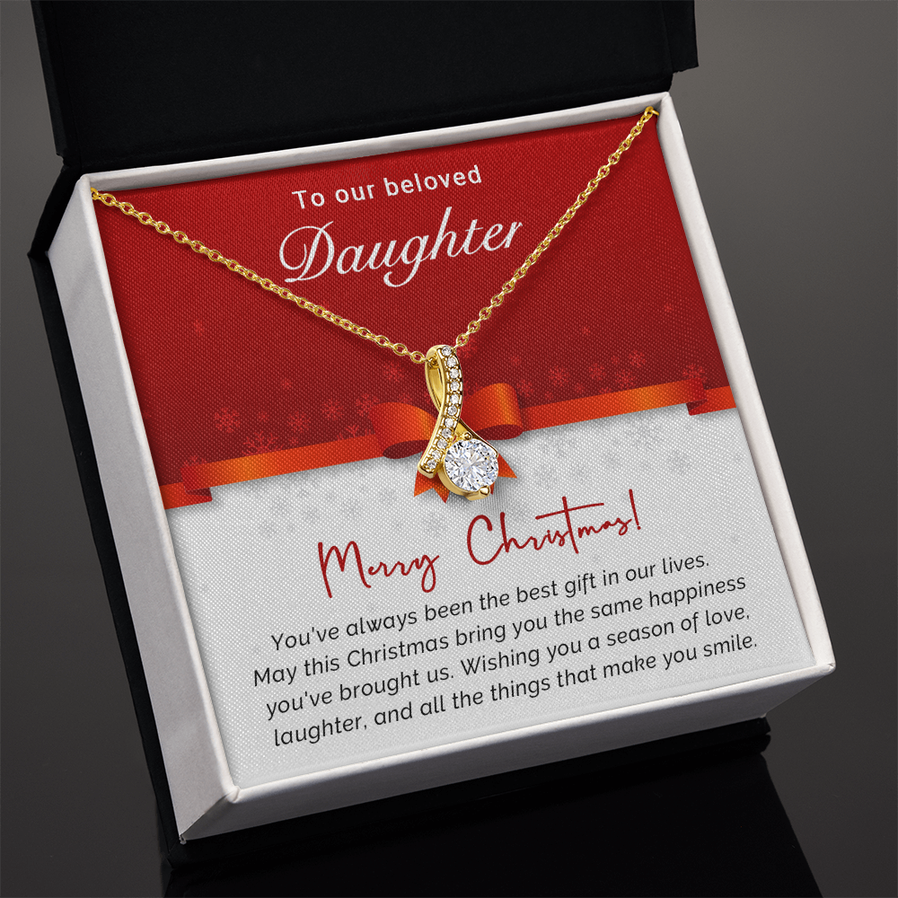 To Our Beloved Daughter - Best - Christmas Gift - Alluring Beauty Necklace