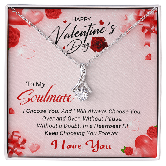 To My Soulmate -  Best Gift For Valentine's Day - Alluring Beauty Necklace