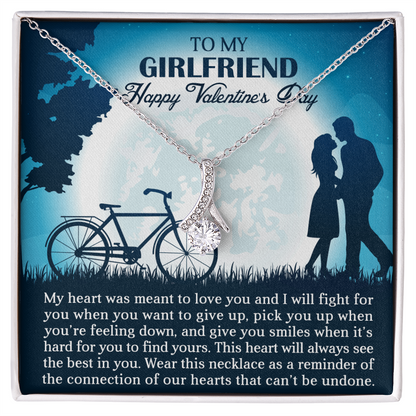 To My Girlfriend - My heart - Best Gift For Valentine - Alluring Beauty Necklace