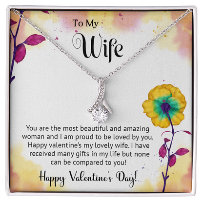 To My Wife - Best Gift For Valentine - Alluring Beauty Necklace