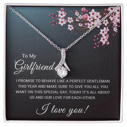 To My Girlfriend - I love you - Best Gift For Valentine - Alluring Beauty Necklace