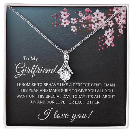 To My Girlfriend - I love you - Best Gift For Valentine - Alluring Beauty Necklace