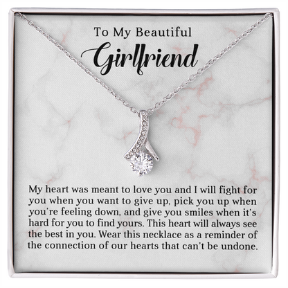 To My Beautiful Girlfriend - Best Gift For Valentine - Alluring Beauty Necklace