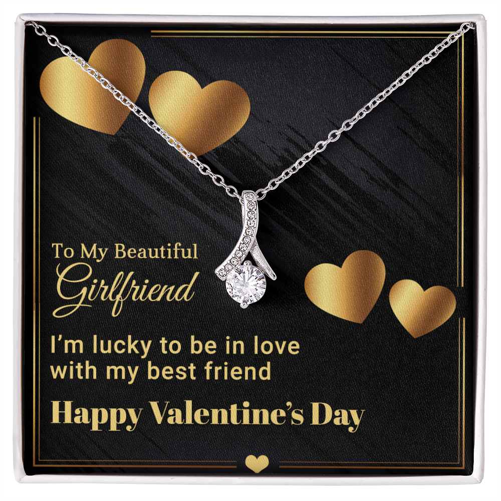 To My Beautiful Girlfriend - Best Gift For Valentine - Alluring Beauty Necklace