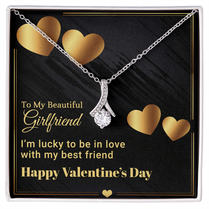 To My Beautiful Girlfriend - Best Gift For Valentine - Alluring Beauty Necklace