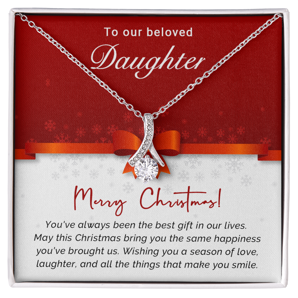 To Our Beloved Daughter - Best - Christmas Gift - Alluring Beauty Necklace