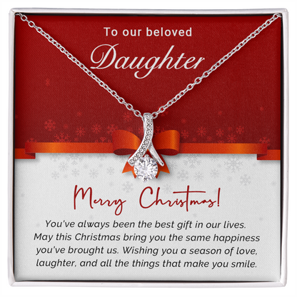 To Our Beloved Daughter - Best - Christmas Gift - Alluring Beauty Necklace