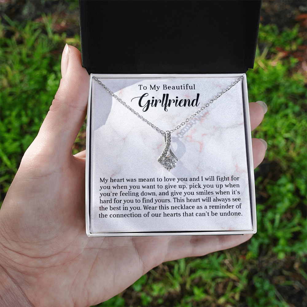 To My Beautiful Girlfriend - Best Gift For Valentine - Alluring Beauty Necklace