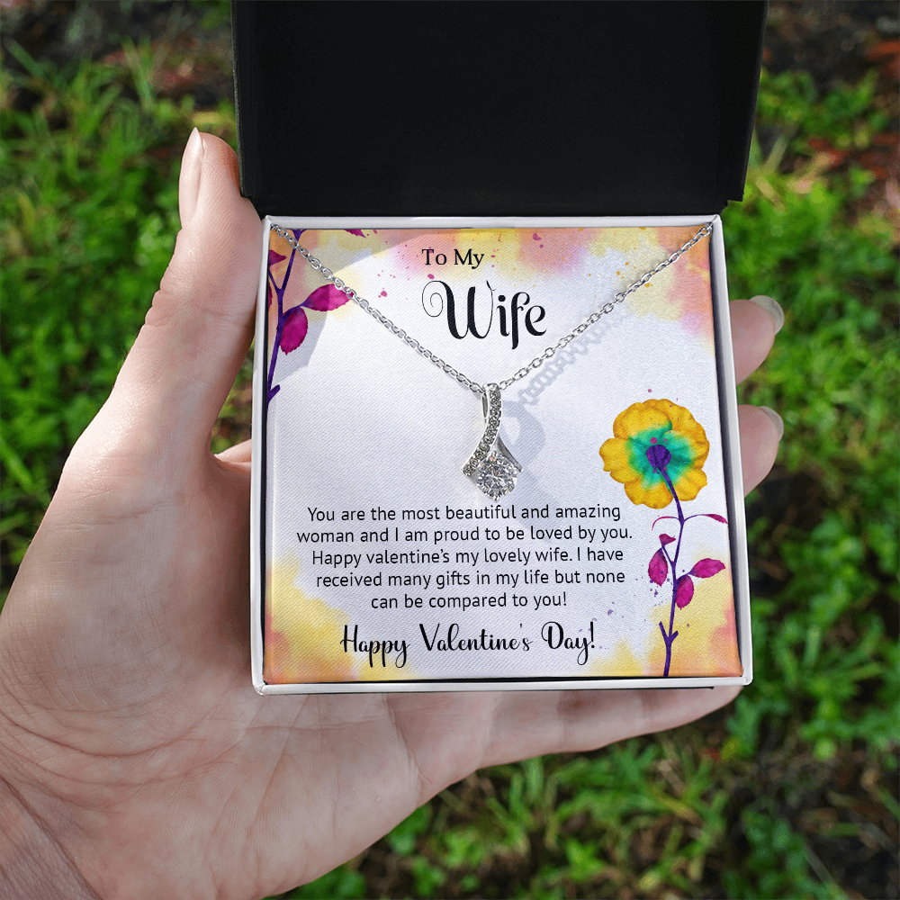 To My Wife - Best Gift For Valentine - Alluring Beauty Necklace