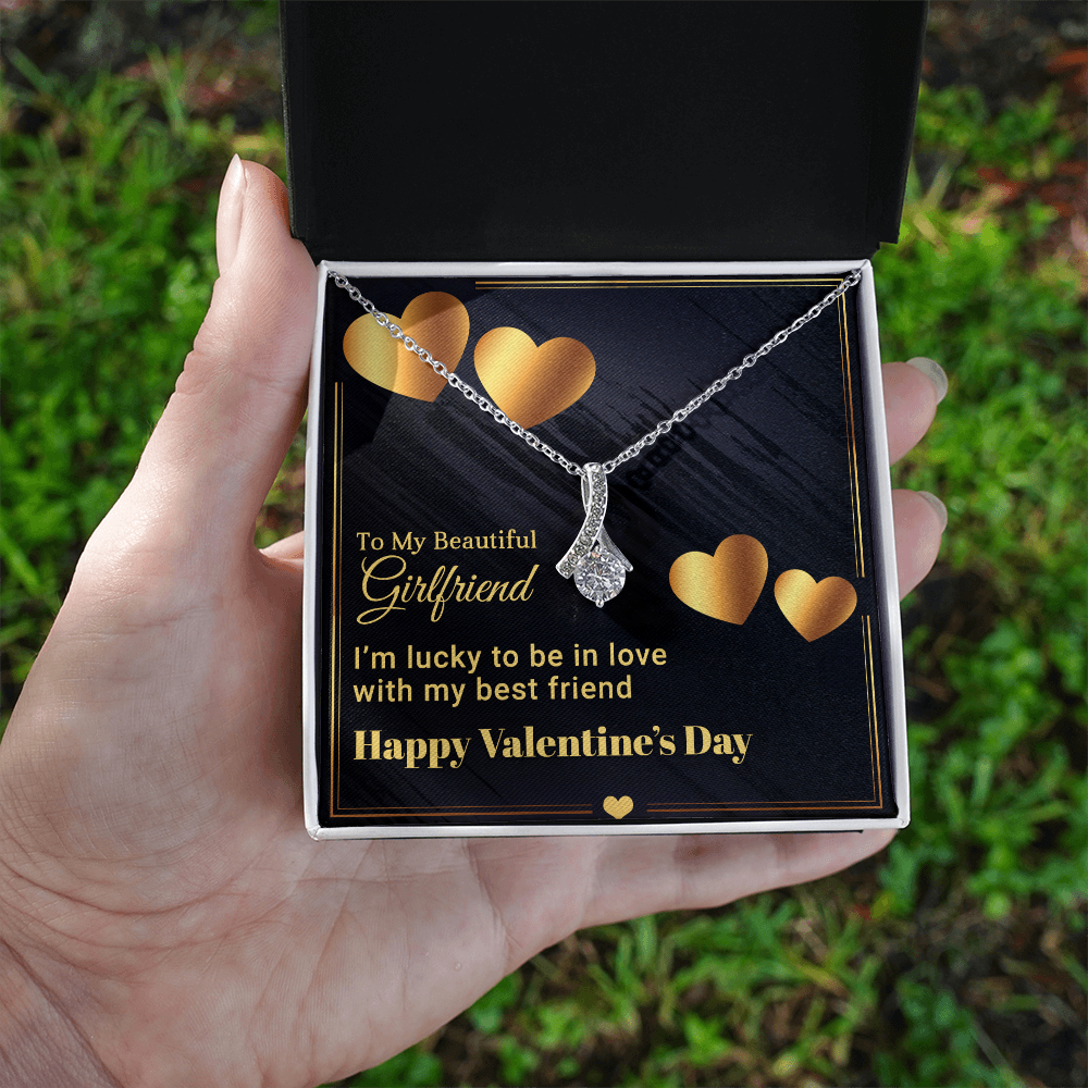 To My Beautiful Girlfriend - Best Gift For Valentine - Alluring Beauty Necklace