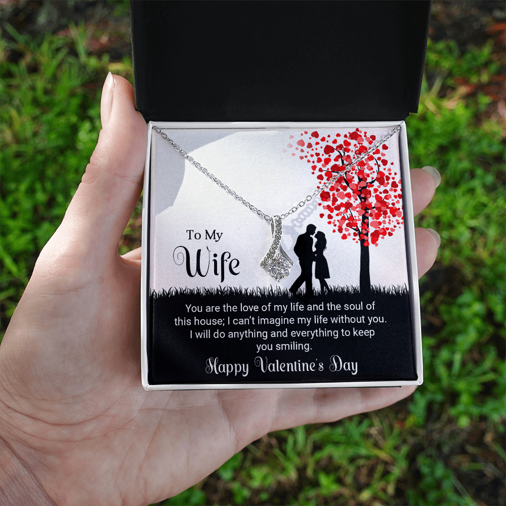 To My Wife - Best Gift For Valentine - Alluring Beauty Necklace