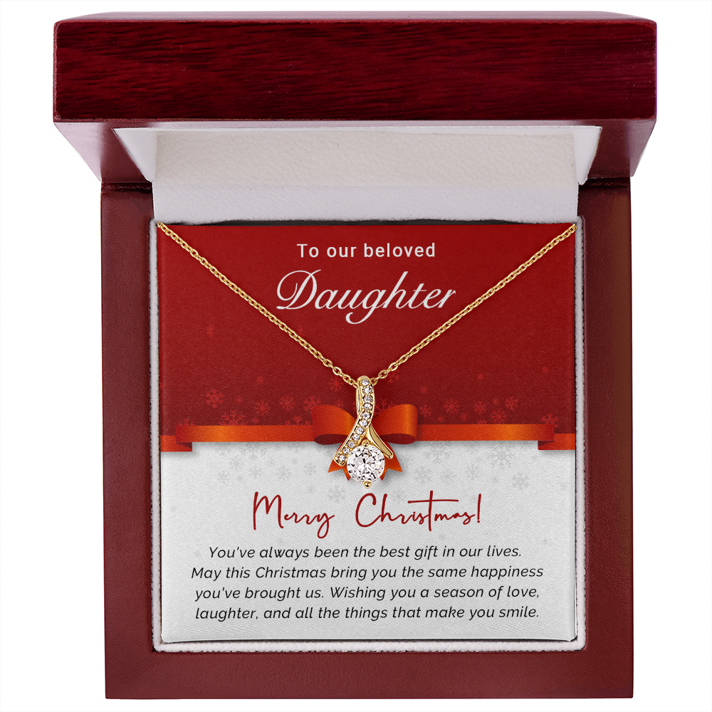 To Our Beloved Daughter - Best - Christmas Gift - Alluring Beauty Necklace