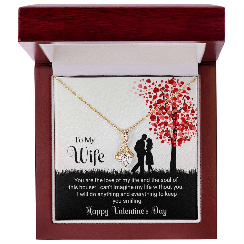 To My Wife - Best Gift For Valentine - Alluring Beauty Necklace